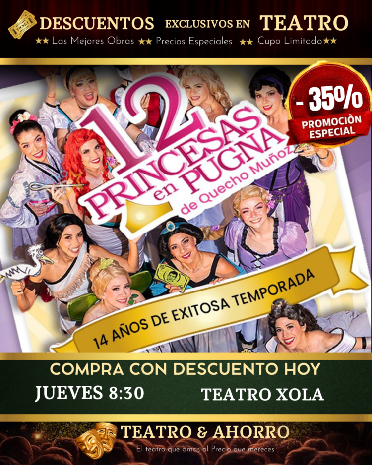 12-princesas-en-pugna-teatrostar (2) 12 PRINCESAS EN PUGNA