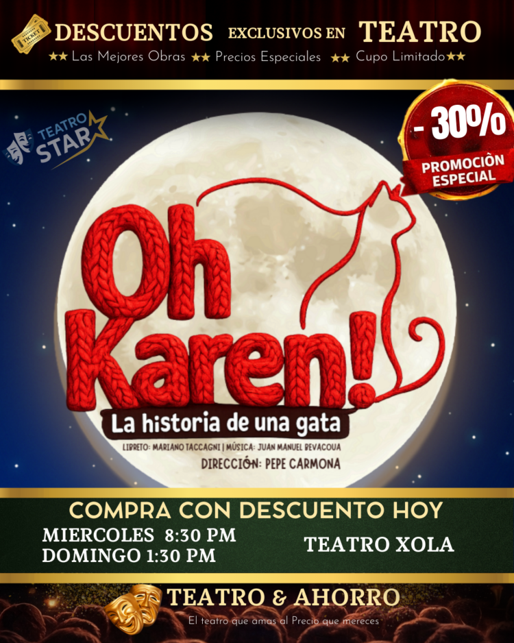 oh-karen-la-historia-de una-gata-teatrostar OH KAREN! "LA HISTORIA DE UNA GATA"